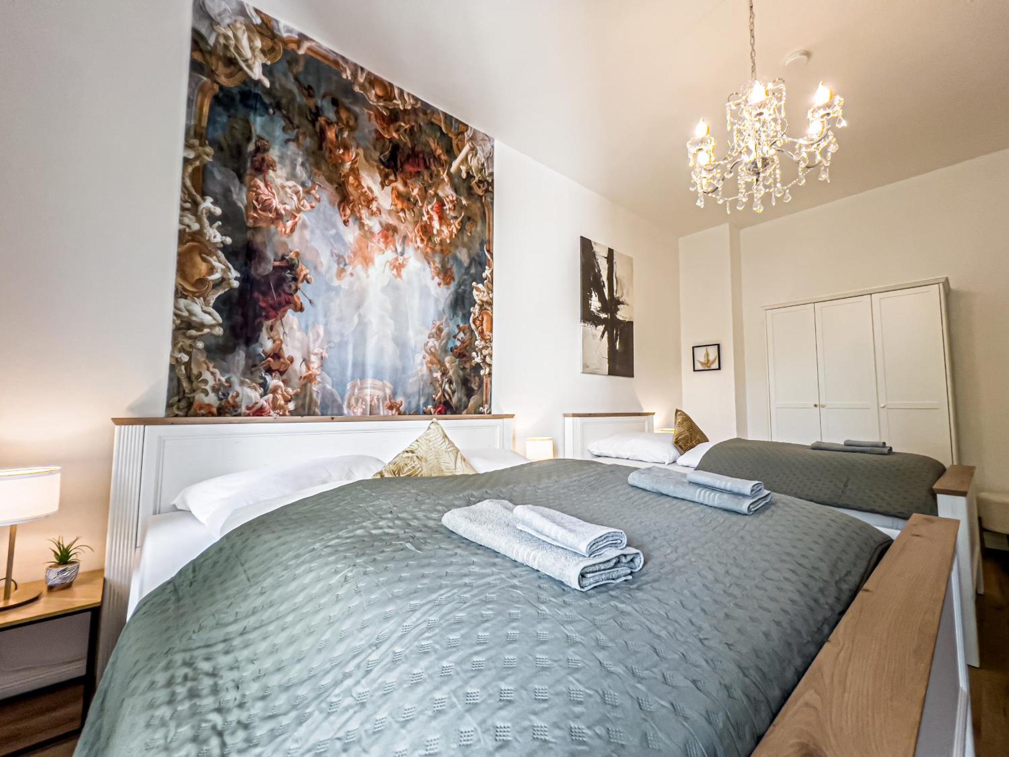 Grosse 3 Schlafzimmer Unterkunft Mit Kueche, Bad, Waschmaschine & Balkon Am Zoo Leipzig Exteriör bild